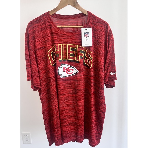 NWT Nike Dri Fit Kansas City Chiefs Performance Mens Shirt Size 3XL - Picture 1 of 6